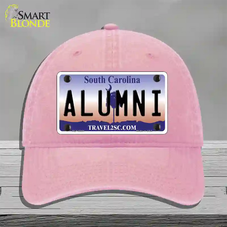 Alumni South Carolina Novelty License Plate Hat Unconstructed Cotton / Pink