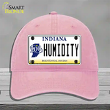 Humidity Indiana Novelty License Plate Hat Unconstructed Cotton / Pink