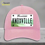 Knoxville Tennessee Novelty License Plate Hat Unconstructed Cotton / Pink