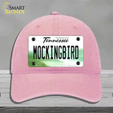 Mockingbird Tennessee Novelty License Plate Hat Unconstructed Cotton / Pink