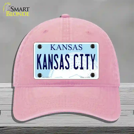 Kansas City Novelty License Plate Hat Unconstructed Cotton / Pink