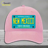 New Mexico Novelty License Plate Hat Unconstructed Cotton / Pink