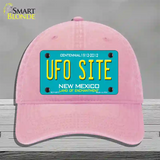 UFO Site New Mexico Novelty License Plate Hat Unconstructed Cotton / Pink