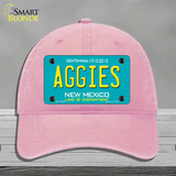 Aggies New Mexico Novelty License Plate Hat Unconstructed Cotton / Pink