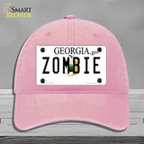 Zombie Georgia Novelty License Plate Hat Unconstructed Cotton / Pink