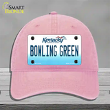 Bowling Green Kentucky Novelty License Plate Hat Unconstructed Cotton / Pink