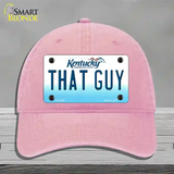 That Guy Kentucky Novelty License Plate Hat Unconstructed Cotton / Pink