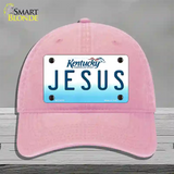 Jesus Kentucky Novelty License Plate Hat Unconstructed Cotton / Pink