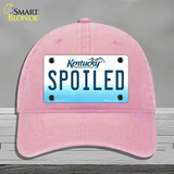 Spoiled Kentucky Novelty License Plate Hat Unconstructed Cotton / Pink