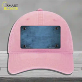 Light Blue Oil Rubbed Solid Novelty License Plate Hat Unconstructed Cotton / Pink