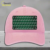 Green White Anchor Oil Rubbed Novelty License Plate Hat Unconstructed Cotton / Pink