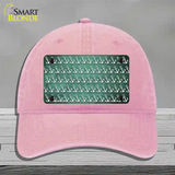 Mint White Anchor Oil Rubbed Novelty License Plate Hat Unconstructed Cotton / Pink