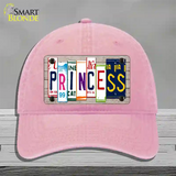 Princess License Plate Art Wood Novelty License Plate Hat Unconstructed Cotton / Pink