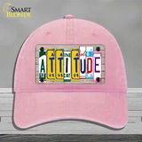 Attitude License Plate Art Wood Novelty License Plate Hat Unconstructed Cotton / Pink