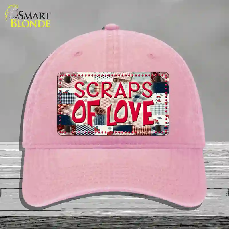 Scraps Of Love Novelty License Plate Hat Unconstructed Cotton / Pink