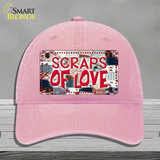 Scraps Of Love Novelty License Plate Hat Unconstructed Cotton / Pink