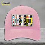 Gypsy Soul Wood License Plate Art Novelty License Plate Hat Unconstructed Cotton / Pink