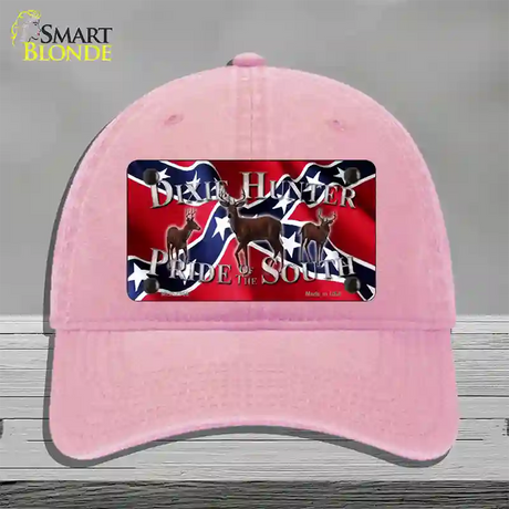 Pride Of The South Novelty License Plate Hat Unconstructed Cotton / Pink