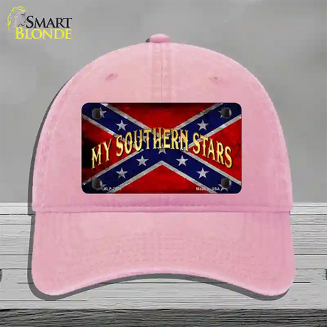 My Southern Stars Novelty License Plate Hat Unconstructed Cotton / Pink