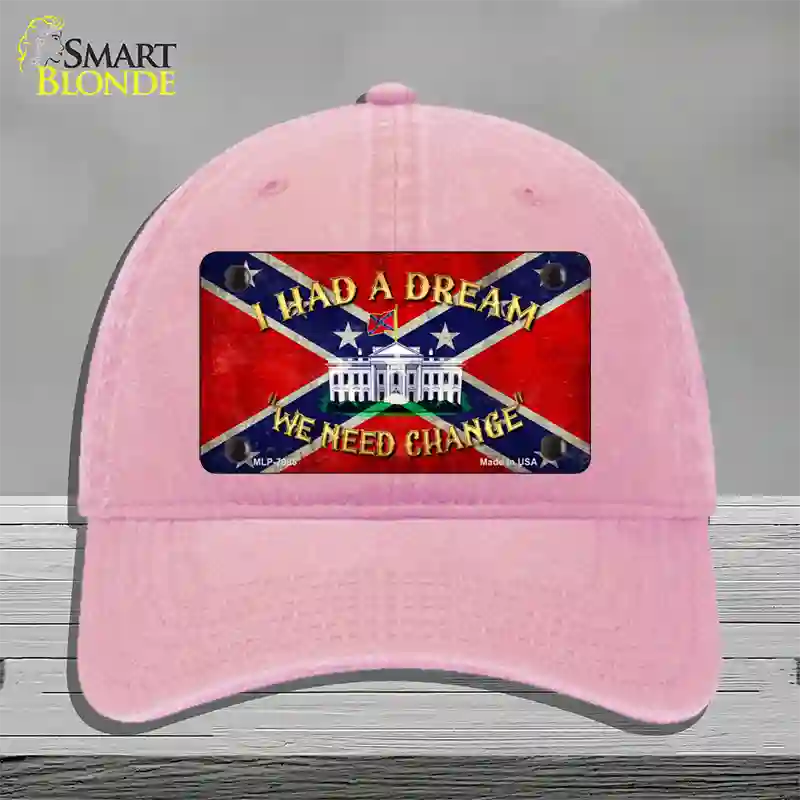 Had A Dream Novelty License Plate Hat Unconstructed Cotton / Pink