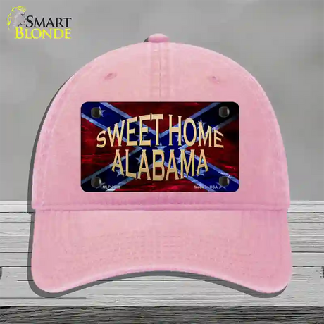 Sweet Home Alabama Novelty License Plate Hat Unconstructed Cotton / Pink