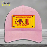 New Mexico 2 Hot Novelty License Plate Hat Unconstructed Cotton / Pink