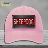 Sheepdog Thin Red Line Novelty License Plate Hat Unconstructed Cotton / Pink