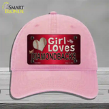 This Girl Loves Her Diamondbacks Novelty License Plate Hat Unconstructed Cotton / Pink