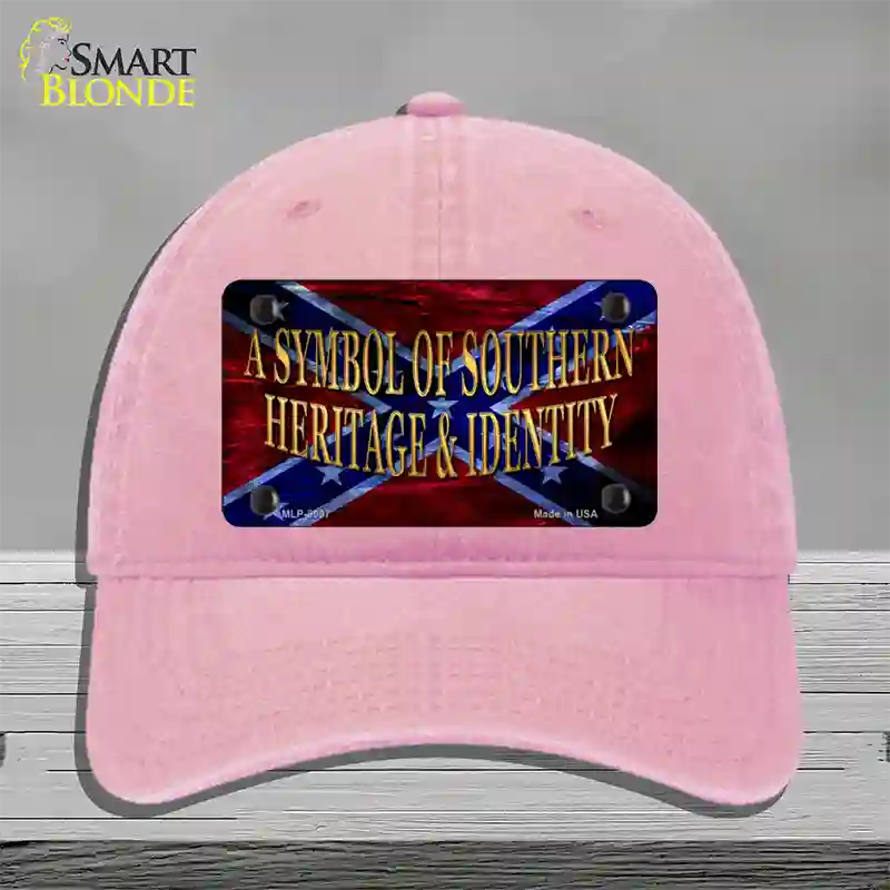 Symbol Of Southern Heritage Novelty License Plate Hat Unconstructed Cotton / Pink