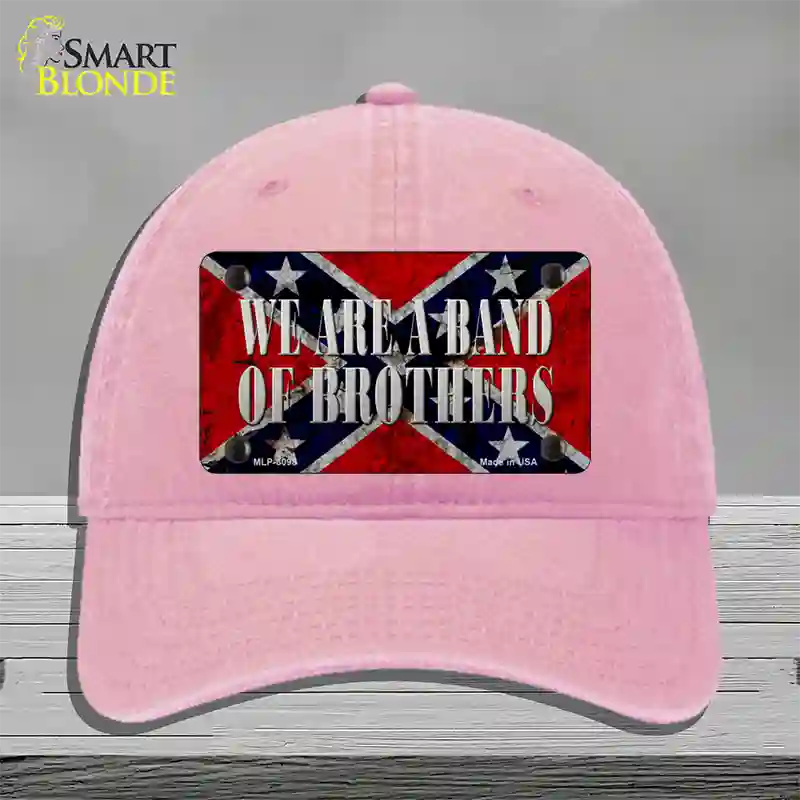 Band Of Brothers Novelty License Plate Hat Unconstructed Cotton / Pink