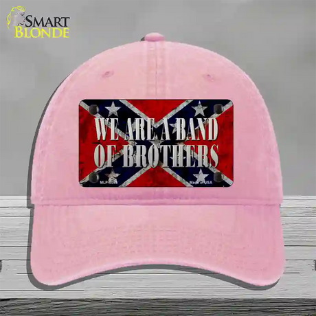 Band Of Brothers Novelty License Plate Hat Unconstructed Cotton / Pink