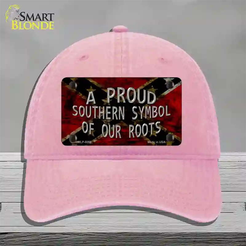 Symbol Of Our Roots Novelty License Plate Hat Unconstructed Cotton / Pink