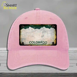 Colorado Rusty Blank Novelty License Plate Hat Unconstructed Cotton / Pink