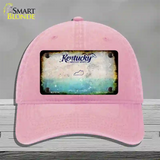 Kentucky Rusty Blank Novelty License Plate Hat Unconstructed Cotton / Pink