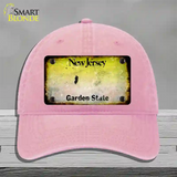 New Jersey Rusty Blank Novelty License Plate Hat Unconstructed Cotton / Pink