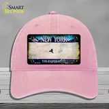 New York Rusty Blank Novelty License Plate Hat Unconstructed Cotton / Pink