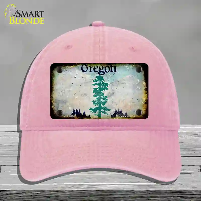 Oregon Rusty Blank Novelty License Plate Hat Unconstructed Cotton / Pink