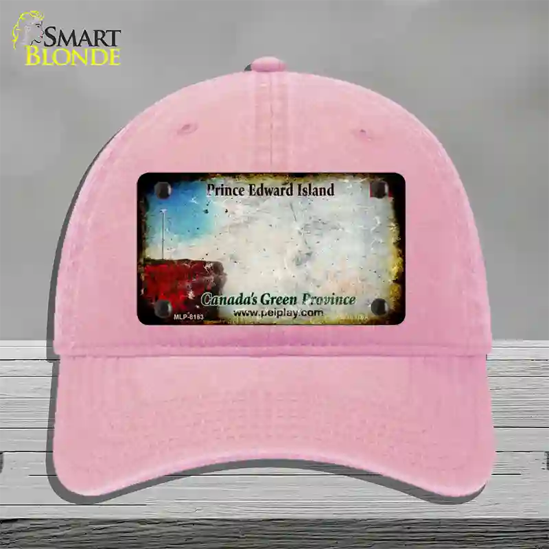 Prince Edward Island Rusty Blank Novelty License Plate Hat Unconstructed Cotton / Pink