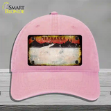 Nebraska Amber Rusty Blank Novelty License Plate Hat Unconstructed Cotton / Pink