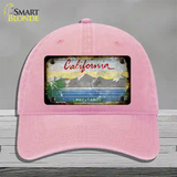 California Lake Tahoe Rusty Blank Novelty License Plate Hat Unconstructed Cotton / Pink