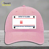 Taxation Without Representation Novelty License Plate Hat Unconstructed Cotton / Pink