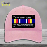 War On Terrorism Ribbon Novelty License Plate Hat Unconstructed Cotton / Pink