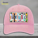 New Smyrna Beach Plate Art Novelty License Plate Hat Unconstructed Cotton / Pink