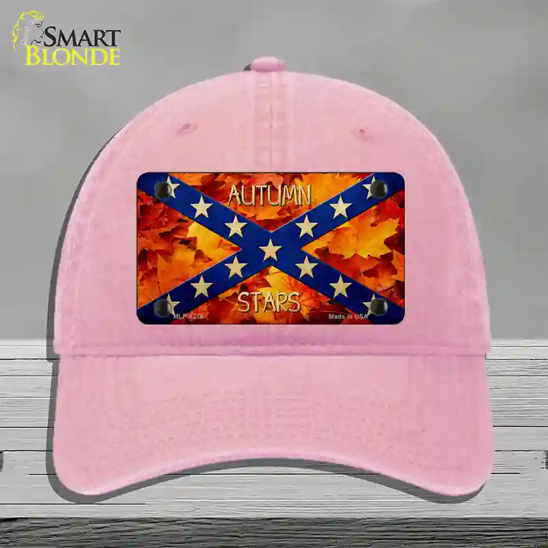 Autumn Stars Novelty License Plate Hat Unconstructed Cotton / Pink