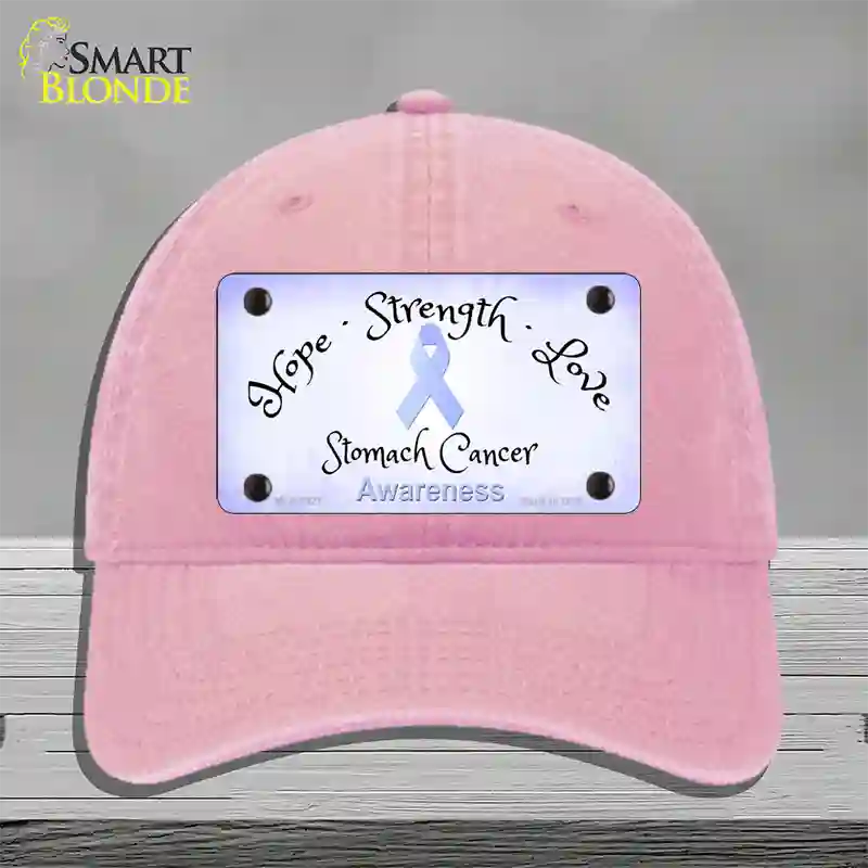 Stomach Ribbon Novelty License Plate Hat Unconstructed Cotton / Pink