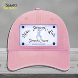 Stomach Ribbon Novelty License Plate Hat Unconstructed Cotton / Pink