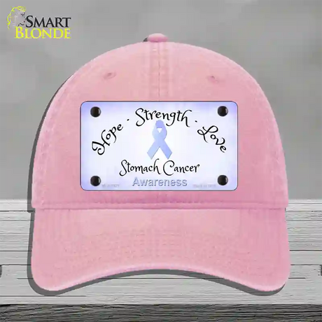 Stomach Ribbon Novelty License Plate Hat Unconstructed Cotton / Pink