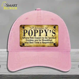 Poppys Novelty License Plate Hat Unconstructed Cotton / Pink