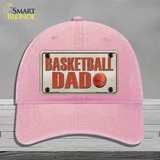 Basketball Dad Novelty License Plate Hat Unconstructed Cotton / Pink