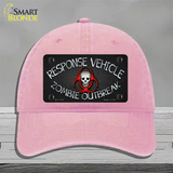 Response Vehicle Novelty License Plate Hat Unconstructed Cotton / Pink